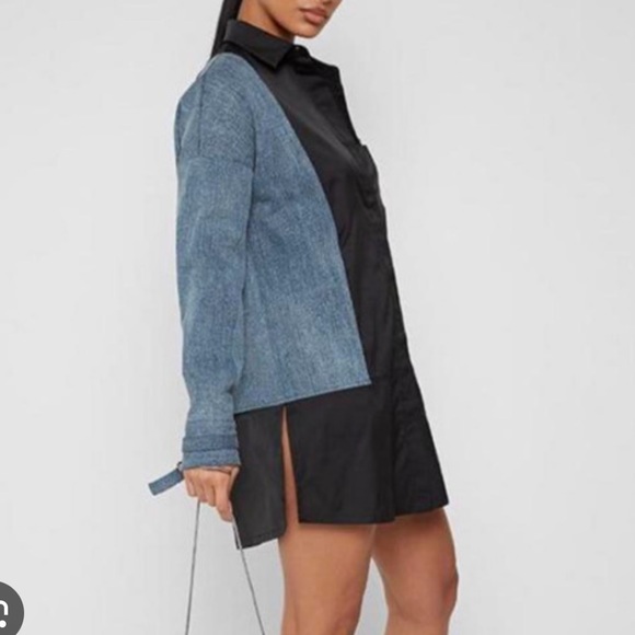 Manière de Voir Denim Blend Dress - Picture 1 of 8